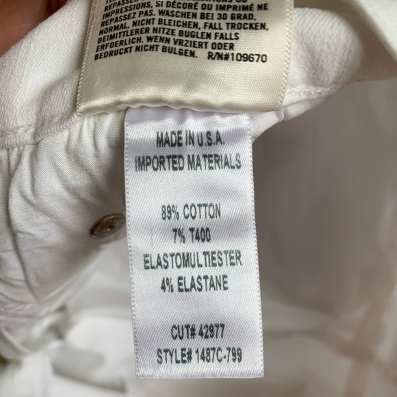 CoH high rise crop skinny white jeans/pants - Picture 8 of 12